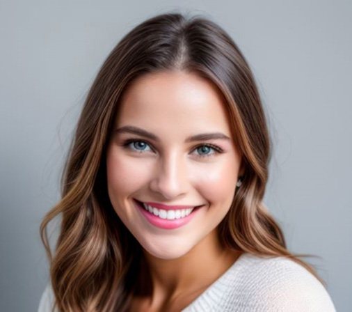 Portrait of smiling young woman with perfect teeth
        