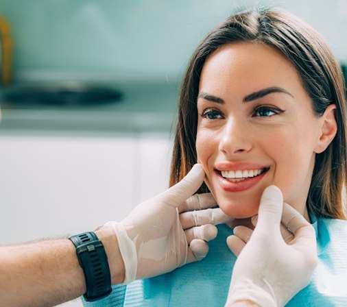Dentist checking a patient’s teeth