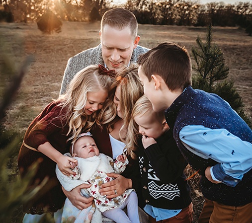 Dr. Johnson and his family