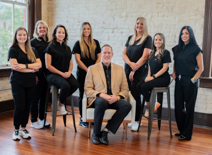 woman smiling in Pittsburgh