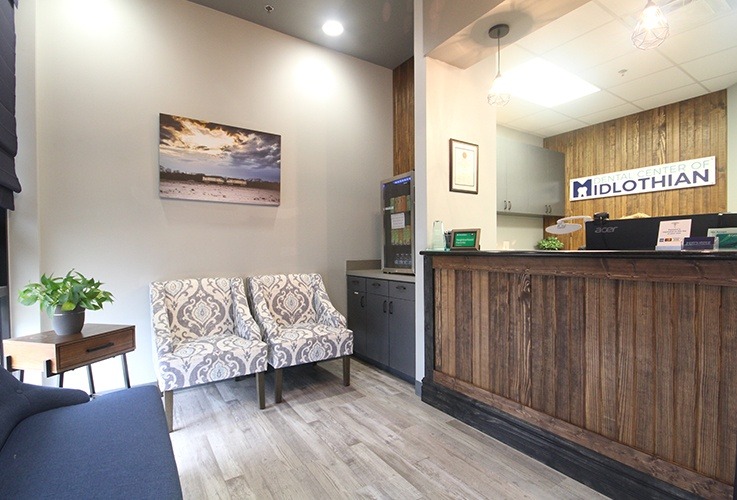 Dental office reception desk