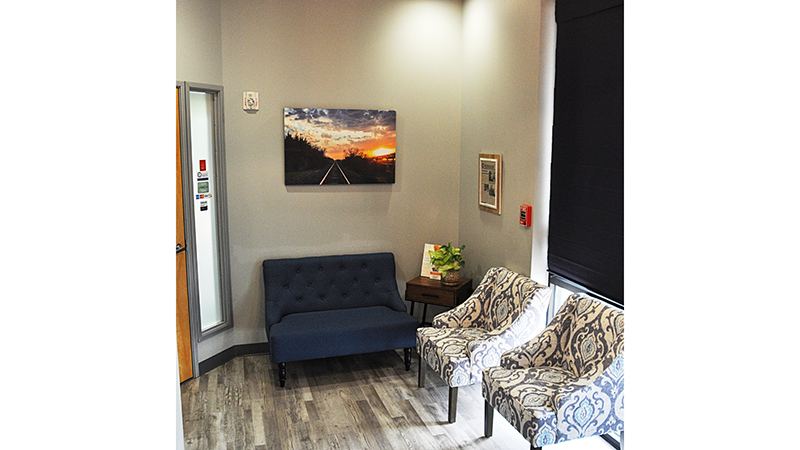 Alternate view of chairs in waiting room