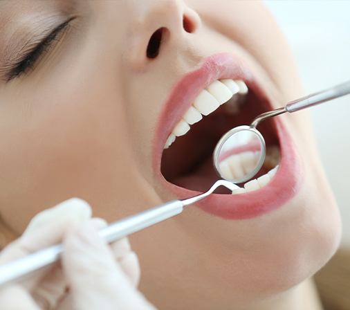 Closeup of healthy smile